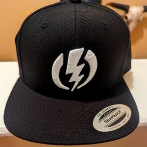 Electric flat brim snap back hat NWY